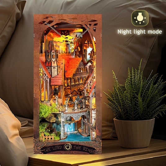 Magic DIY Book Nook Kit | NookTales Fantasy Miniature with Dragon & Castle