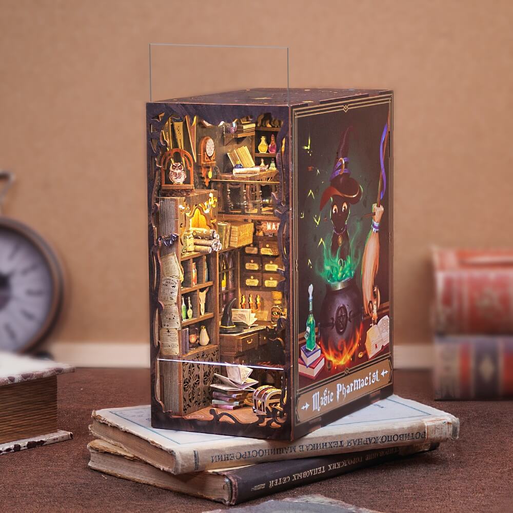 Magic Pharmacist Book Nook DIY Book Nook Kits The Alchemist Book Nook –  Rajbharti Crafts