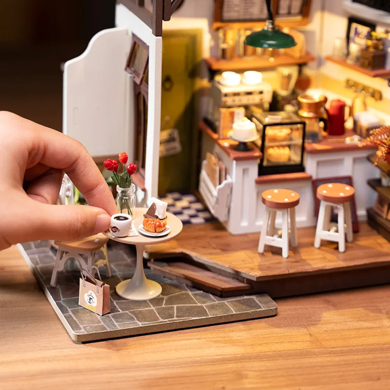 DIY Miniature Dollhouse Kit | Breezy Time Cafe