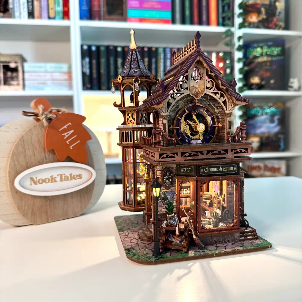 Magic Clock Tower DIY Miniature Magic Clock Tower with Lighting Kit ...