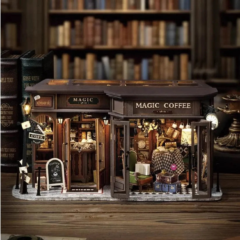 Magic Coffee Shop - 3D Book Nook Kit for Adults & Coffee Lovers – NookTales