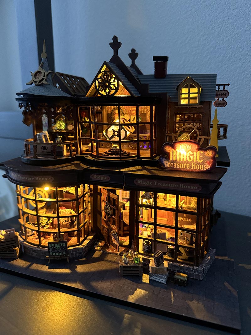 Magic Treasure House Book Nook Kit – Fantasy Miniature by NookTales