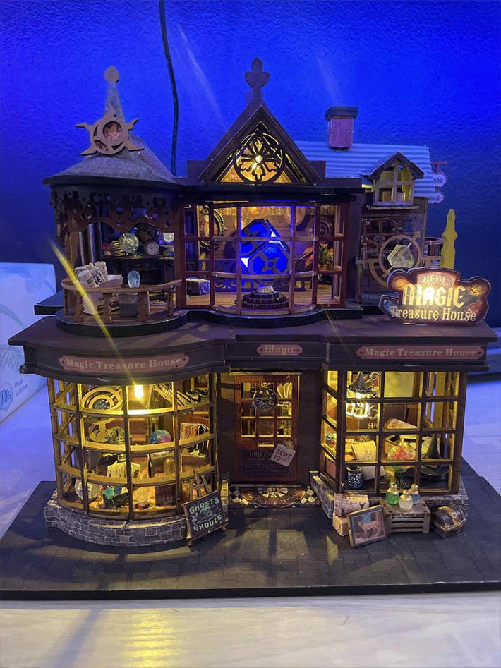 Magic Treasure House Book Nook Kit – Fantasy Miniature by NookTales