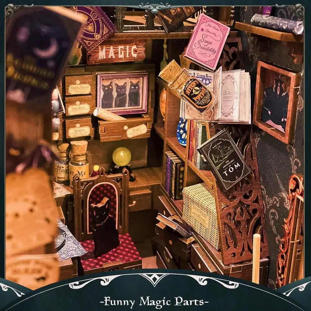 Fantasy Magic Book Nook Kit – Beginner DIY 3D Gift with LED Lights ...